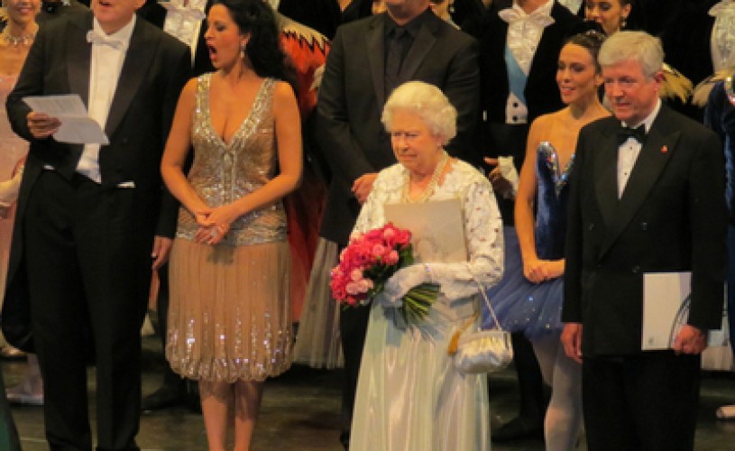 Soprana Angela Gheorghiu a cântat pentru regina Elizabeth a II-a la Opera Regală din Londra