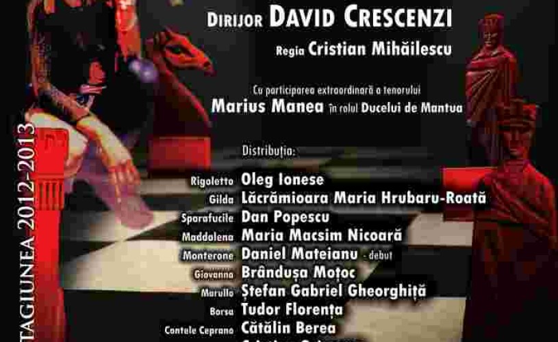 Spectacolul Rigoletto vine la Opera Nationala Romana Iasi