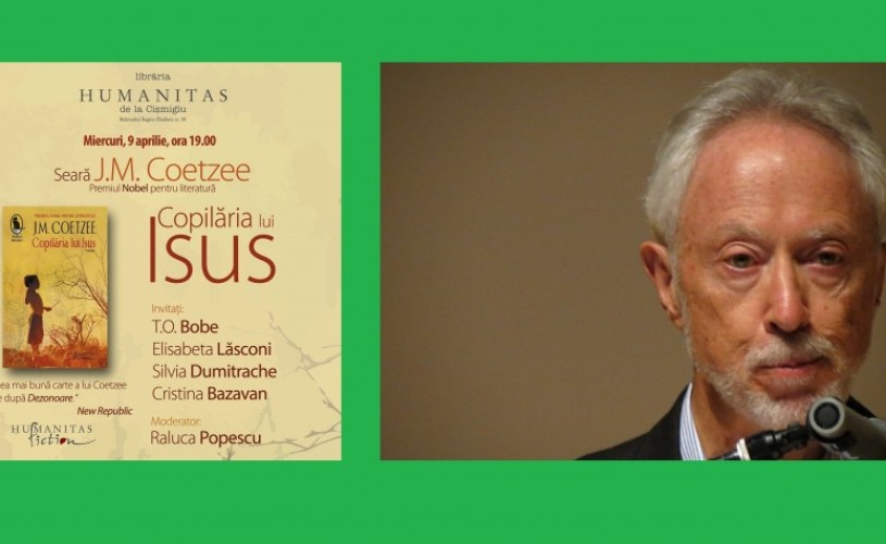 J.M. Coetzee, astăzi, la Humanitas + lansare „Copilăria lui Isus”