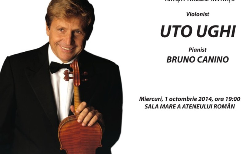 Renumitul violonist italian Uto UGHI, în concert la București