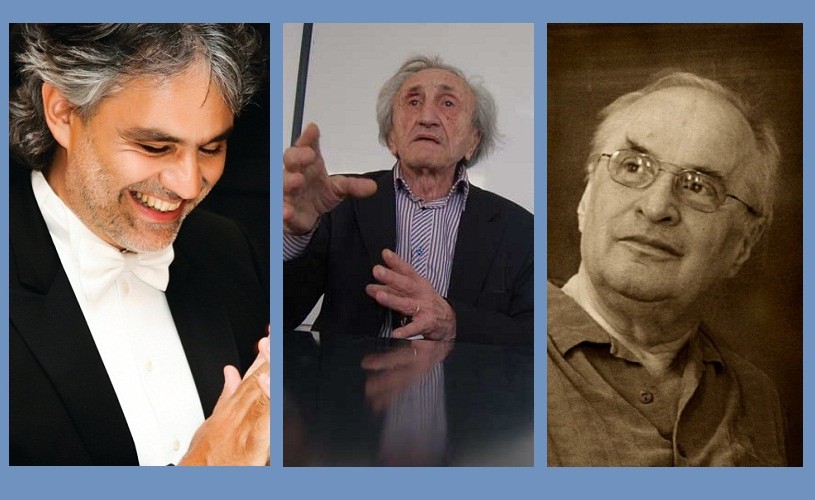 Andrea Bocelli, Dinu Cocea, Augustin Buzura. 22 septembrie