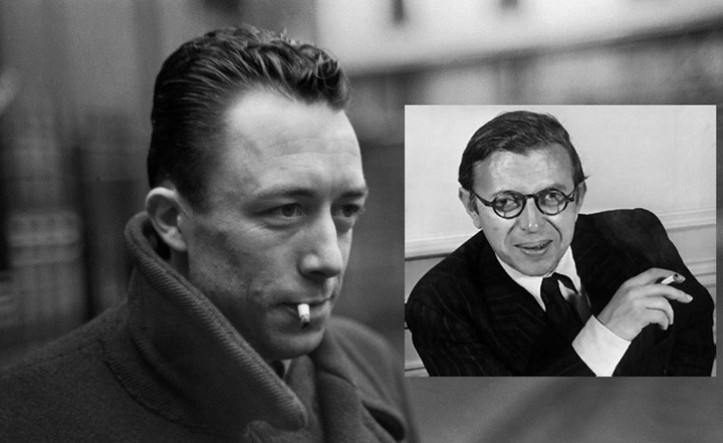 O scrisoare inedită expediată de Camus lui Sartre, descoperită în Franţa