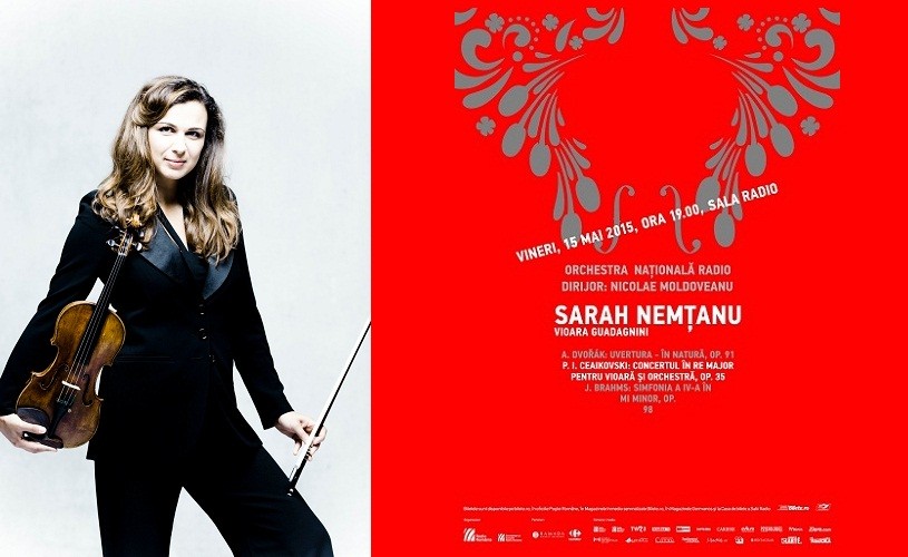 Ceaikovski, la Sala Radio, cu Sarah Nemtanu, violonista filmului „Concertul”