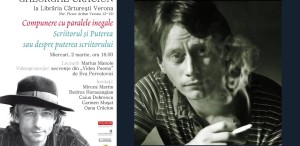Marius Manole citește din literatura lui Gheorghe Crăciun la Cărturești Verona