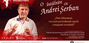 O întâlnire cu Andrei Șerban înainte de premiera operei „Don Giovanni”