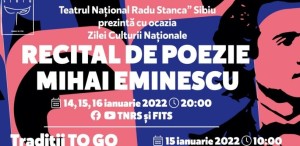 Ziua Culturii Naționale, marcată la TNRS cu recitaluri online din opera poetului Mihai Eminescu