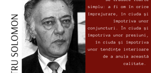 Dumitru Solomon: Nimic nu-mi place mai mult decât dialogul