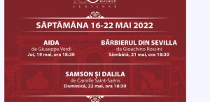 „Aida”, „Bărbierul din Sevilla”, „Samson și Dalila”, pe scena Operei Naționale