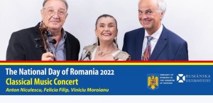 Soprana Felicia Filip, violoncelistul Anton Niculescu și pianistul Viniciu Moroianu, de Ziua Națională a României în concert la Stockholm