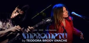 Teodora Brody Enache și chitaristul american Stanley Jordan compun și improvizează live, în premieră, pe 5 mai, la București