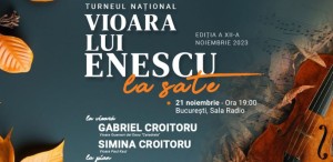 Violoniștii Gabriel și Simina Croitoru continuă povestea turneului ”Vioara lui Enescu” la Deva, Brașov și București, dar şi în satul Petriş