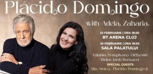 Invitați speciali în concertele extraordinare susținute luna viitoare de legendarul Plácido Domingo și celebra soprană Adela Zaharia, la București și la Cluj!