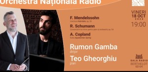Doi invitați speciali la Sala Radio: dirijorul britanic Rumon Gamba și pianistul Teo Gheorghiu