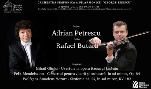 Mendelssohn și Mozart, în programul stagiunii online a Filarmonicii „George Enescu”