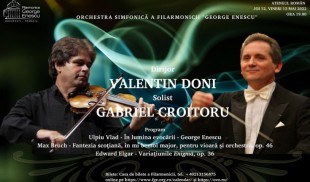 Vioara lui Enescu va răsuna la Ateneul Român, în interpretarea lui Gabriel Croitoru