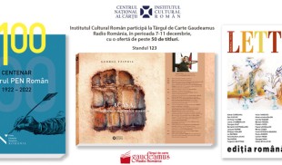 Albumul Centenar PEN, albumul memorialistic Țipoia & Tzipoia, cel mai recent număr din „Lettre Internationale” – printre noutățile ICR la Gaudeamus 2022