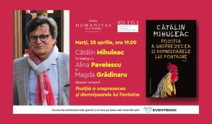 Cătălin Mihuleac în dialog cu Alina Pavelescu și Magda Grădinaru despre romanul „Poziția a unsprezecea și domnișoarele lui Fontaine”
