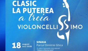 Două Turnee de poveste la Festivalul Internațional “Enescu și muzica lumii” de la Sinaia: Un artist, un pian și un țambal – 18 august și Violoncellissimo – 26 august