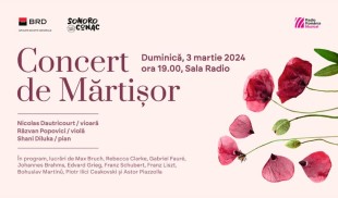 Concert de mărțișor, la Sala Radio, în 3 martie