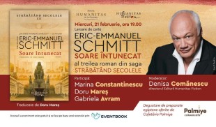Editura Humanitas Fiction vă invită miercuri, 21 februarie, la lansarea romanului Soare întunecat