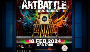 Competiția de pictură live Art Battle Bucharest, pe 18 februarie la Palatul Bragadiru