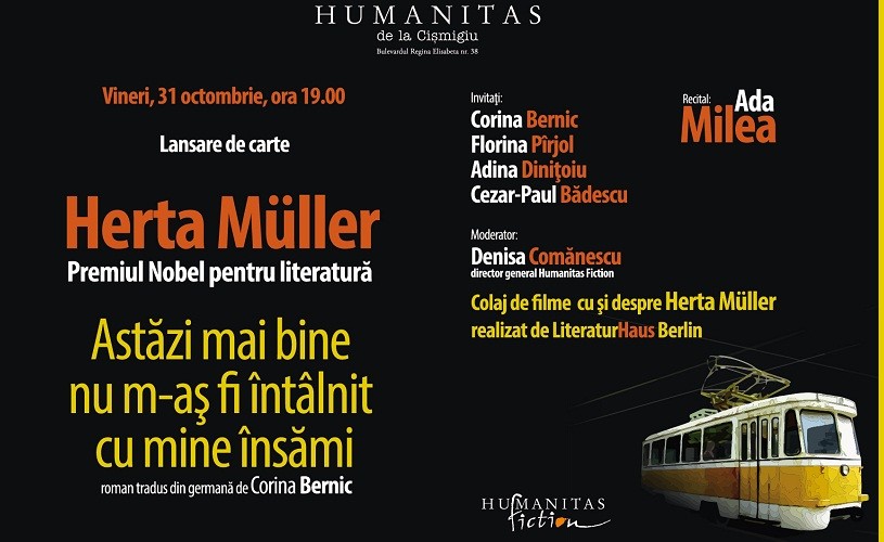 Herta Muller îşi lansează cel mai nou roman