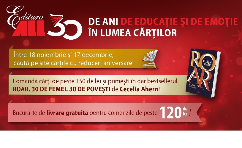 Editura ALL sărbătorește împlinirea a 30 de ani de la înființare