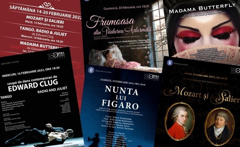 Spectacole celebre, în cea de-a treia săptămână din februarie pe scena operei bucureștene