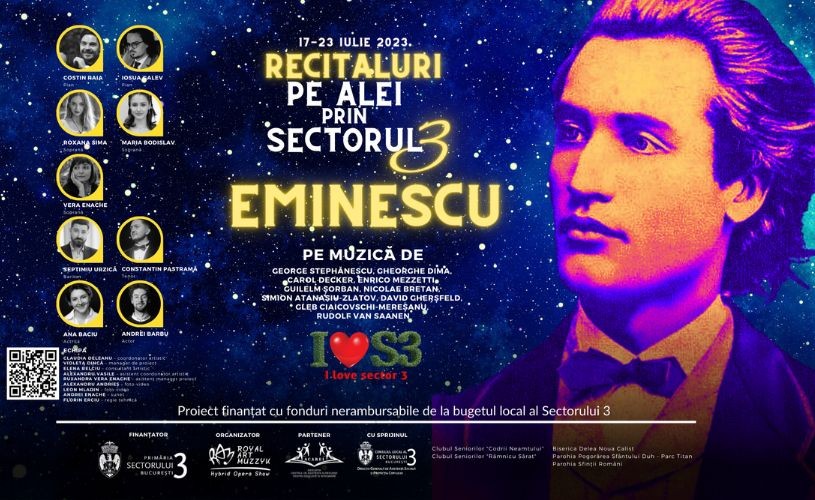Eminescu pe alei prin Sectorul 3