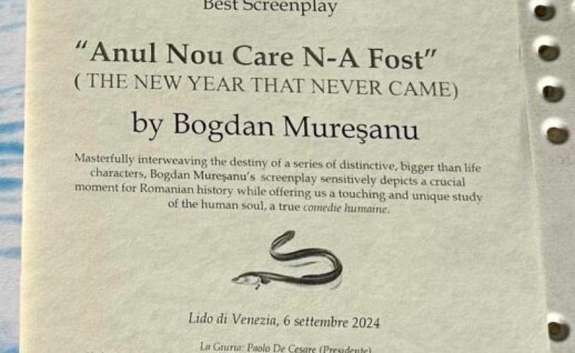 „Anul Nou care n-a fost”, în regia lui Bogdan Mureșanu, câștigă Premiul FIPRESCI la Festivalul Internațional de Film de la Veneția