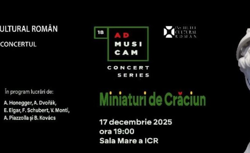 Miniaturi de Crăciun la ICR – Concert festiv AdMusicam
