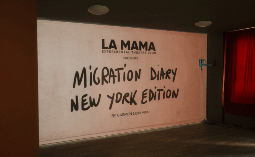 „Migration Diary. New York City Edition”, la Teatrul La MaMa