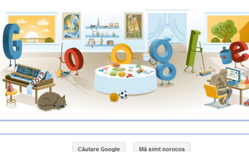 Noul logo Google – imaginea de dupa petrecerea de Revelion