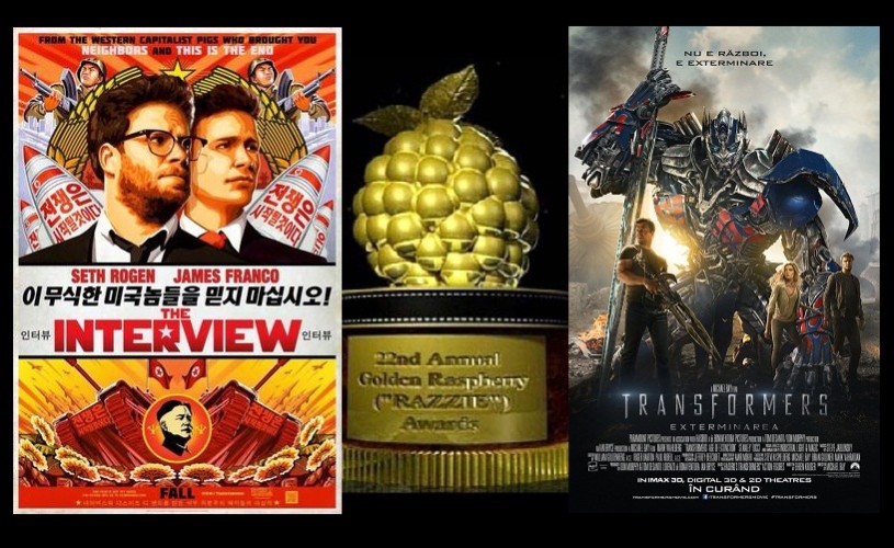 Zmeura de Aur 2015 – Transformers: Exterminarea şi The Interview, printre filmele nominalizate la trofeu