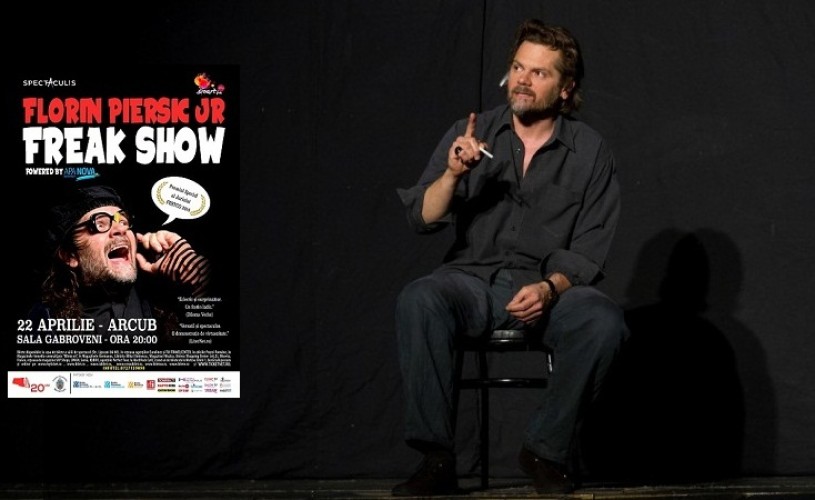 13 personaje, un singur actor: Freak Show, cu Florin piersic Jr, la Arcub