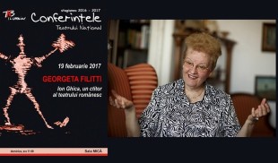 Vernisaj la Conferintele TNB. Georgeta Filitti va vorbi despre : ION GHICA, un ctitor al teatrului românesc