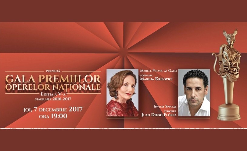 Gala Premiilor Operelor Naţionale, în direct la TVR3 (joi de la ora 19.00)