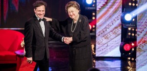 VIDEO George Ivașcu a aniversat-o pe Tamara Buciuceanu-Botez la 12 ani de Teatru Metropolis