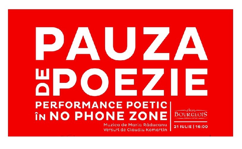 Performance inedit de poezie și jazz, cu Claudiu Komartin și Maria Răducanu