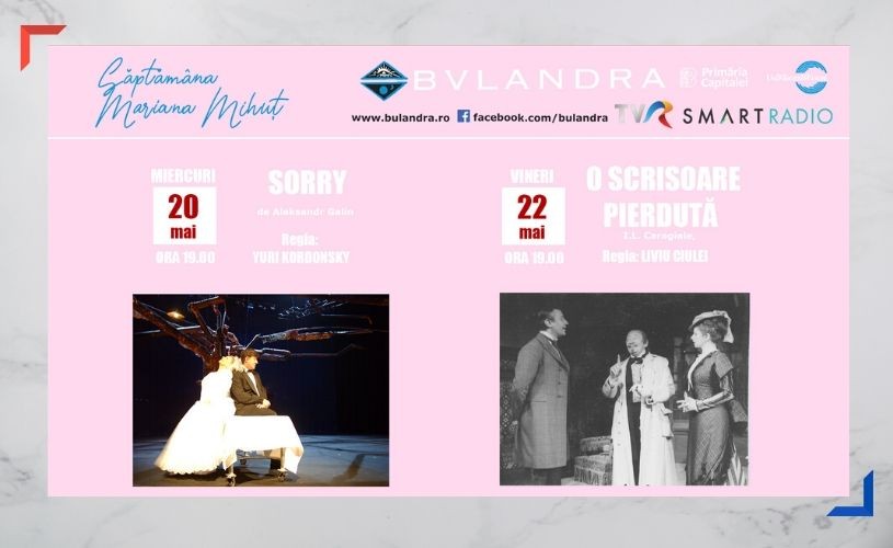 Săptămâna Mariana Mihuț la Teatrul „Bulandra”!