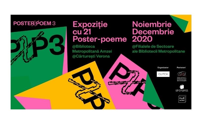 Expoziția POSTER X POEM aduce poezia mai aproape de oameni, în toate cartierele din București