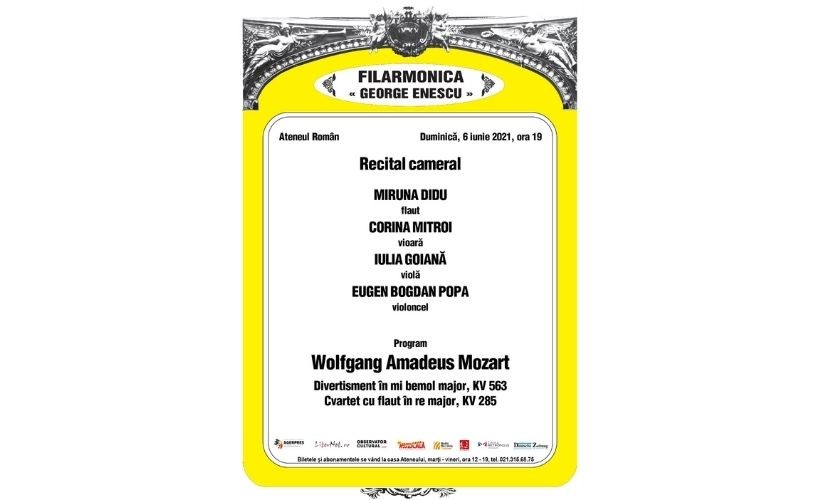 Recital cameral cu public la Ateneul Român