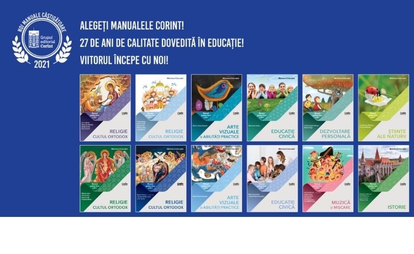 12 manuale Corint câștigă licitația Ministerului Educației în 2021