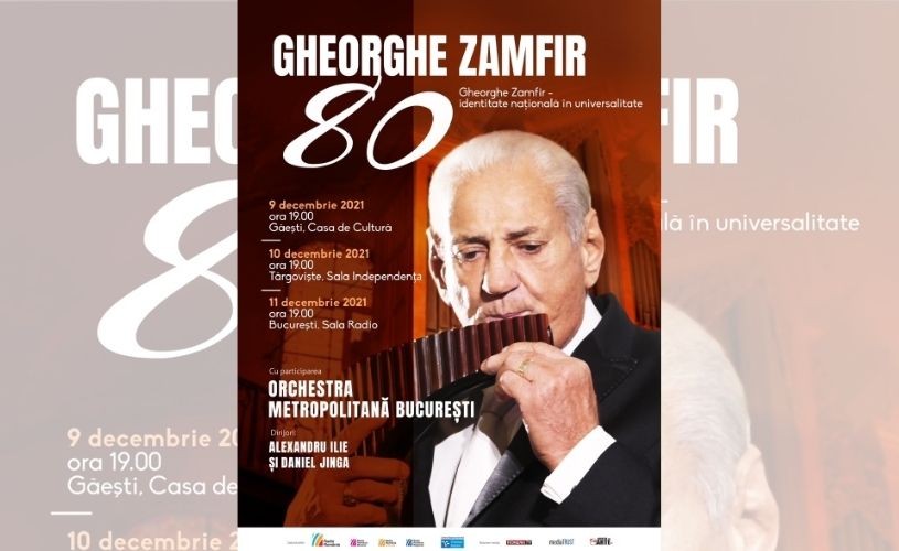 Gheorghe Zamfir 80 – concerte extraordinare în trei oraşe din România