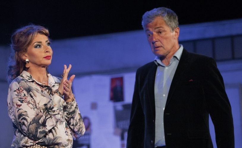 Adrian Păduraru și Alexandra Velniciuc pe scena Teatrului Metropolis în spectacolul „Ceapa” (17 februarie)