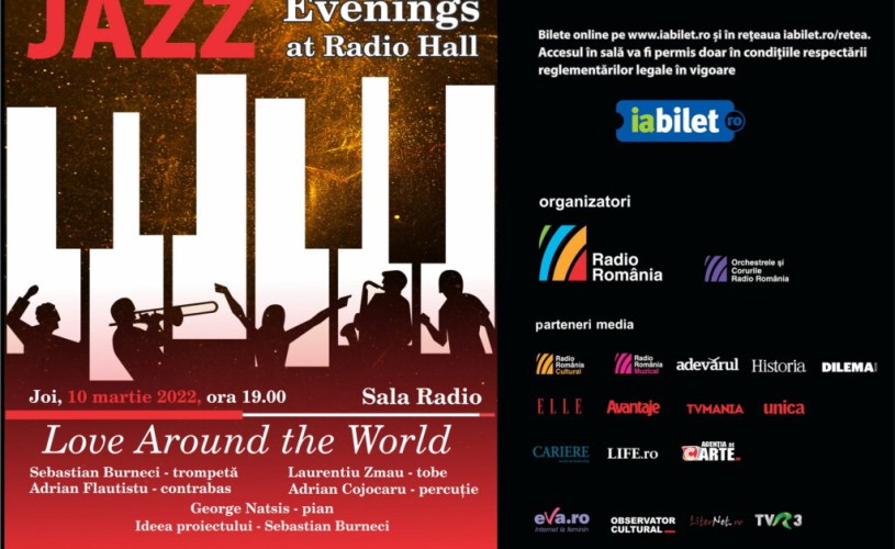 „Love Around the World”, seară de jazz la Sala Radio