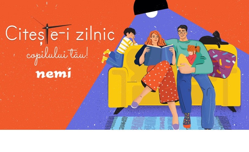 Editura Nemi a dat startul campaniei „Citește-i zilnic copilului tău!”