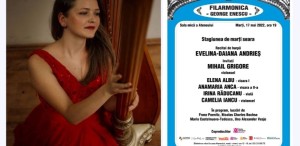 Evelina-Daiana Andrieș - recital de harpă în „Stagiunea de marți seara”