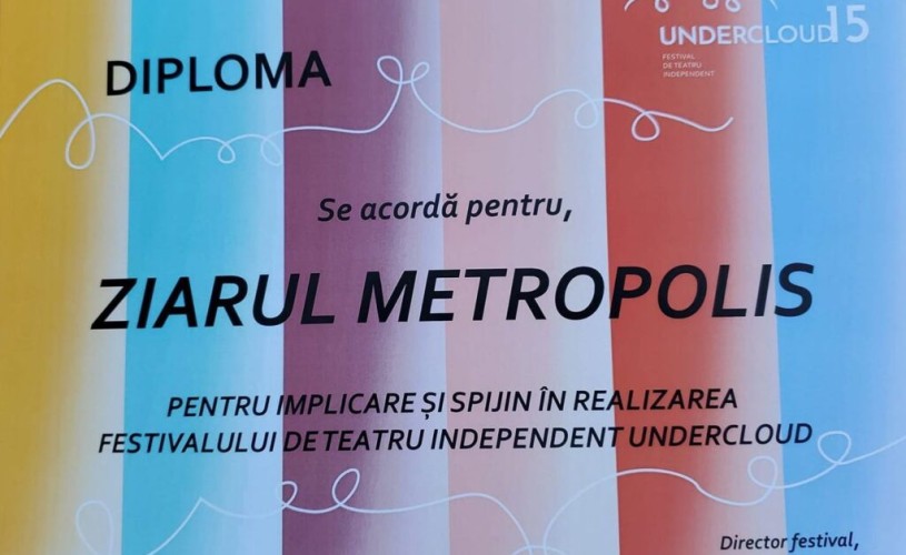 Ziarul Metropolis, premiat la Undercloud 15