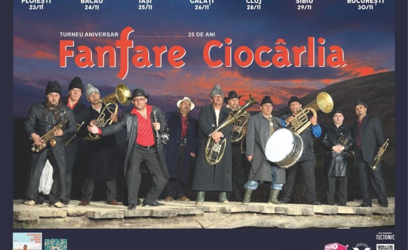 Fanfare Ciocârlia sărbătorește 25 de ani cu un turneu național de lansare a noului album